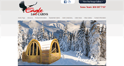 Desktop Screenshot of eaglelogcabins.com